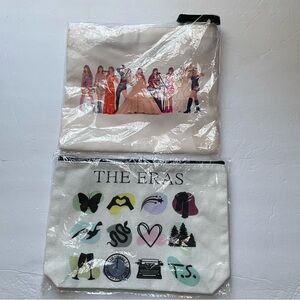 Taylor Swift Themed Zippered Pouch Set of Two